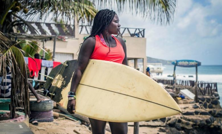 Khadjou Sambe: Senegal’s first pro female surfer